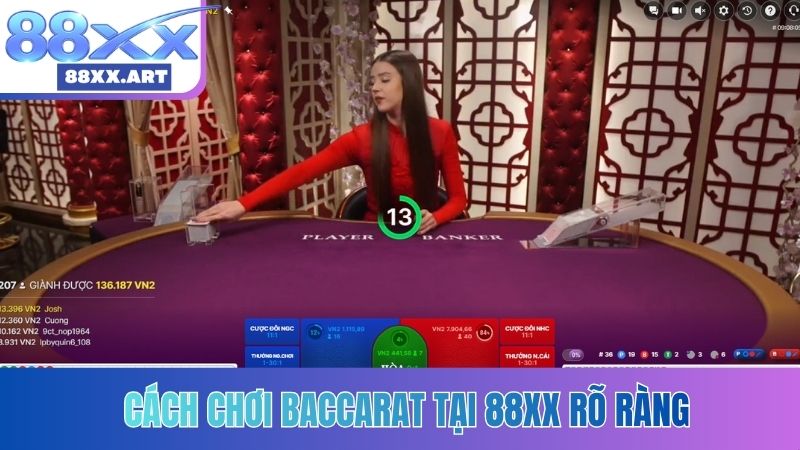 Cách chơi Baccarat tại 88XX rõ ràng