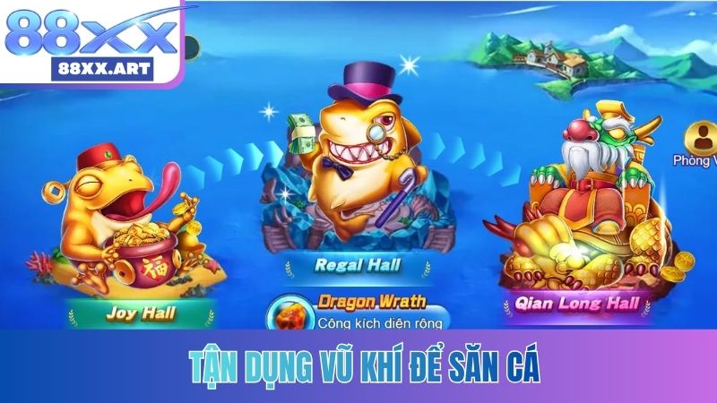 Tận dụng vũ khí để săn cá